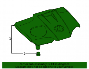 Lexus NX200t NX300 15-21 2.0T Engine Cover