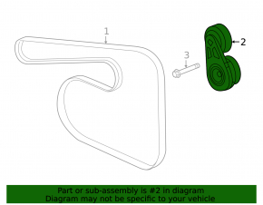 Chevrolet Equinox 18- Drive Belt Tensioner Pulley