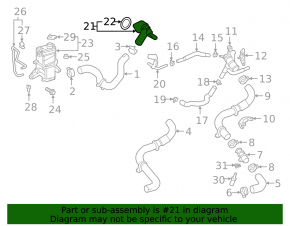 Thermostat housing Lexus ES300h 19-23 ES250 21-25