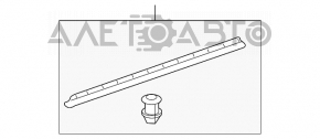 Lower door trim rubber rear left Mercedes W164 ML