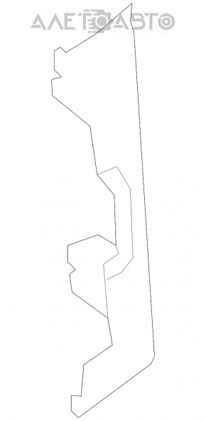 Front pillar trim left lower Dodge Dart 13-16 black