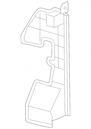 Radiator deflector left Nissan Rogue 17- type 2