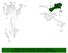 Rear engine mount Kia Niro 23- HEV, PHEV
