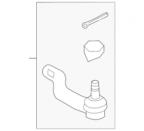 Right steering tip for Toyota Rav4 13-18