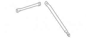 TV strut left Toyota Camry v70 18-24