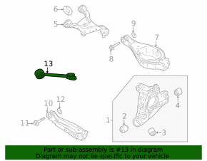 Rear left trailing arm for Nissan Rogue 21-23