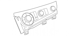 Toyota Sienna 11-15 climate control unit (gray)