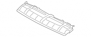 Subaru Outback 15-19 front bumper guard is dented, cracks
