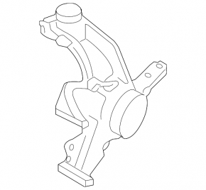 Front left trunnion VW Jetta 11-16 USA with horns
