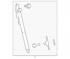 Electric left tailgate shock absorber for Subaru Forester 19-24