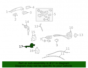 Front right door limiter Toyota Sienna 11-20