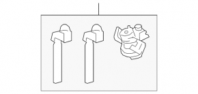 Toyota Camry V70 18-24 trunk lid cylinder