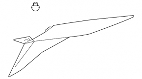 Left rear pillar trim for Mitsubishi Galant 2012