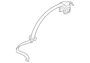 Rear left seat belt, gray, Toyota Camry v40