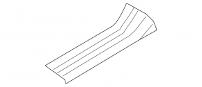 Inner rear left door sill plate for Infiniti FX35 FX45 03-04 beige