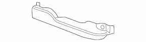 Right passenger seat rail trim for Chevrolet Equinox 18-24, black