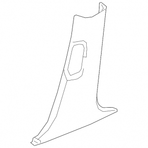 Honda Accord 18-22 black lower left center pillar trim