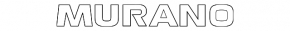 Emblem inscription MURANO trunk door Nissan Murano z50 03-08