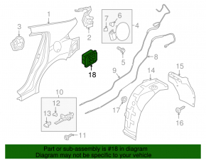 Ventilation shield left Hyundai Elantra AD 17-20