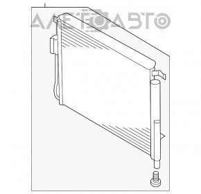 Air conditioner radiator condenser Hyundai Santa FE 19-20 2.4 KOR