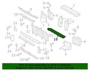 Lower radiator duct for Porsche Cayenne 19-23 3.0