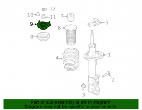 Front shock absorber support left Ford Ecosport 18-22