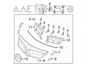Radiator grille Mazda3 03-09 HB restyling Sport