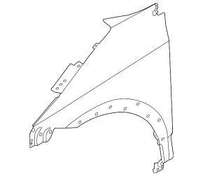 Front left fender Nissan Ariya 23-25