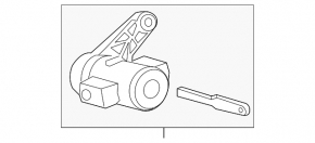 Front left door handle lock cylinder Jaguar F-Pace X761 17-20