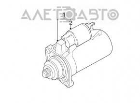 Starter VW Jetta 11-14 USA 2.0 MKPP