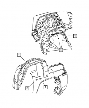 Front right mudguard Jeep Compass 11-16