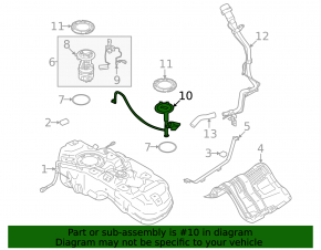 Fuel level sensor for Mitsubishi Outlander 22-25 2.5 AWD