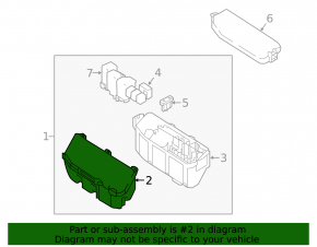 Lower fuse box left side nissan rogue 14-20