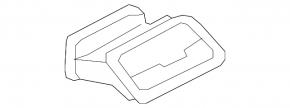 Right dashboard air duct deflector VW CC 08-17