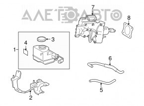 ABS complete with brake master cylinder for Lexus Hs250h 10-11