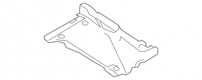 Rear left underbody protection for Audi A6 C7 12-18