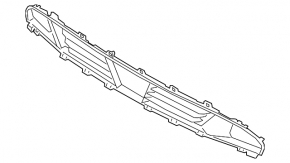Lower grille of the front bumper BMW 3 G20 19-22 for radar, adaptive cruise