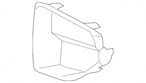 Lower grille of the front bumper, central right, BMW X5 G05 19-23 pre-rest, M package