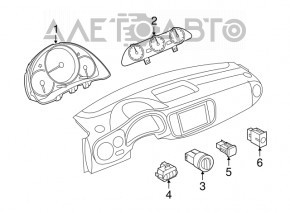 Instrument cluster Turbo Boost VW Beetle 12-15 2.0T