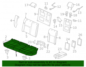 Rear row of seats 2nd row VW Jetta 11-16 USA leather perforation, gray + black, for dry cleaning
