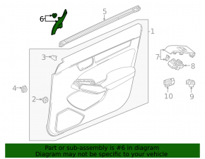 Honda Civic XI FE/FL 22-26 Black Right Side Mirror Cover