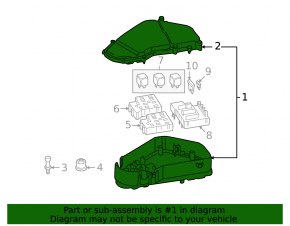 Underhood fuse box Audi Q7 4L 10-15