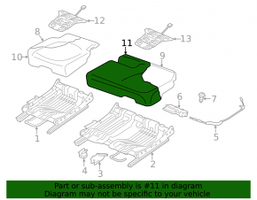 Rear row of seats 2nd row VW Touareg 11-16 leather black, heated