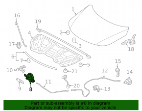Hood Lock Kia Sorento 10-15