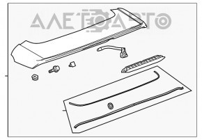 GMC Terrain 18- Tailgate Spoiler