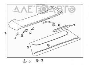 GMC Terrain 18- Tailgate Spoiler