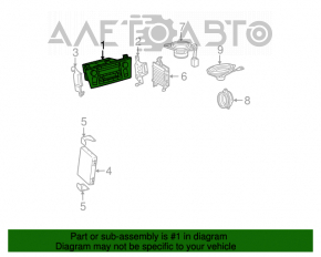 Tape player, CD changer, Radio, Panel Toyota Solara 2.4 04-06