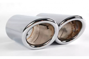 Muffler tip Audi A4 B8 13-16 chrome
