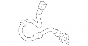 Brake hose rear left Lexus RX350 RX450 10-15