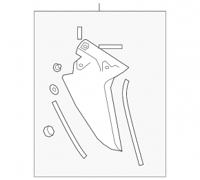 Trunk Door Spoiler Trim Right Subaru Outback 20-23